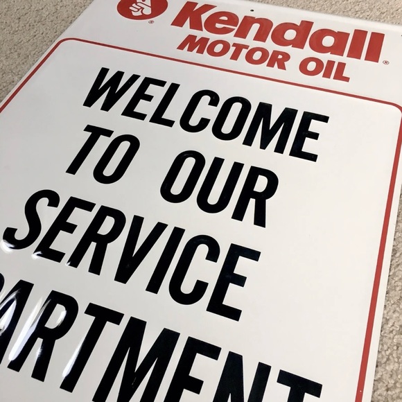 Vintage 1992 KENDALL MOTOR OIL Embossed Metal Sign 24x18” Scioto Signs Kenton OH - Picture 6 of 12